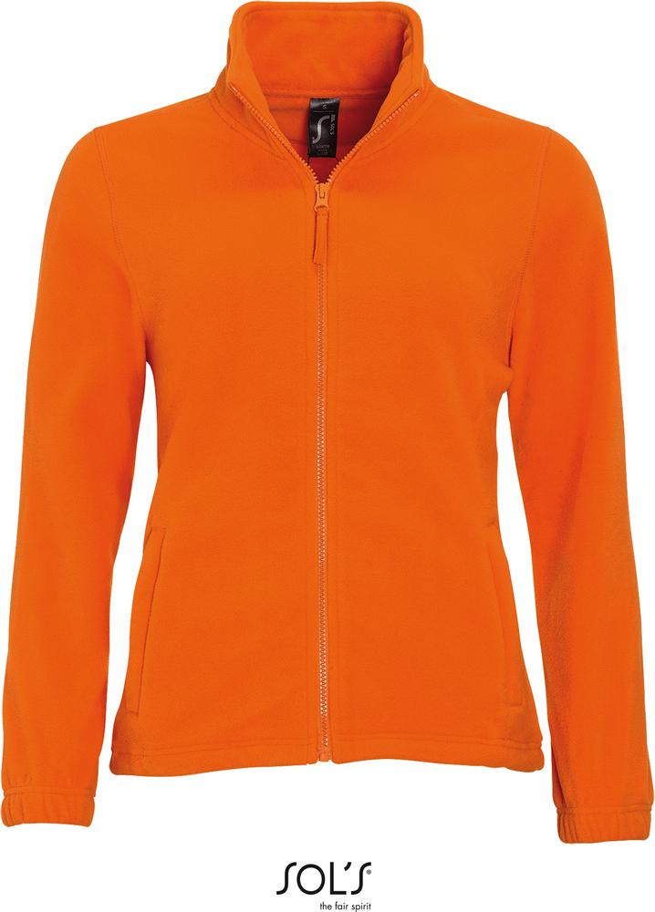 Fleece North Women Damen Fleece Jacke in Farbe orange