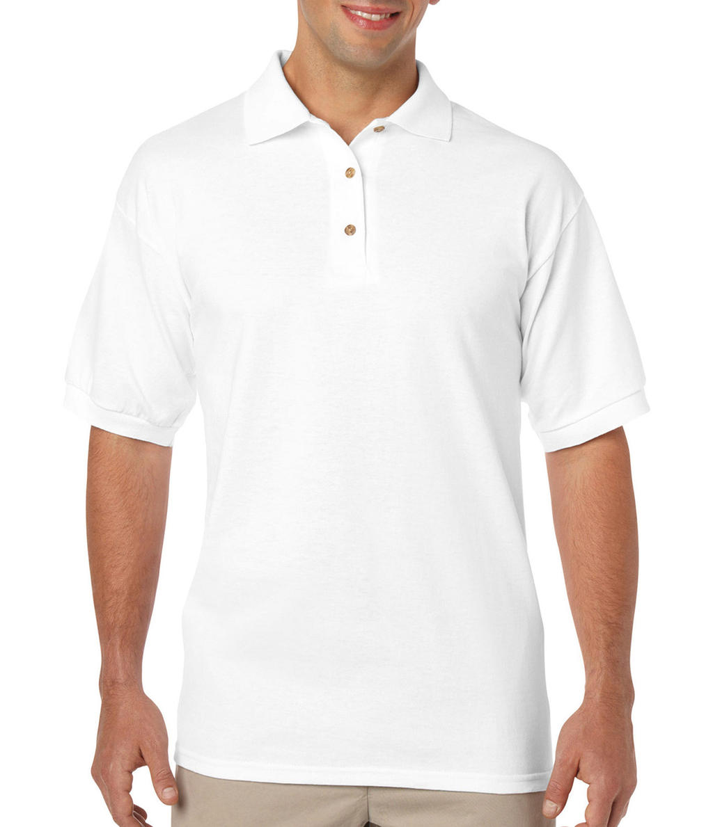  DryBlend Adult Jersey Polo in Farbe White
