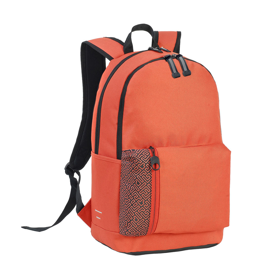  Plymouth Students Backpack in Farbe Orange Mandarin/Black 