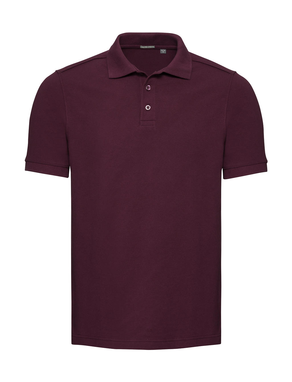  Mens Tailored Stretch Polo in Farbe Burgundy
