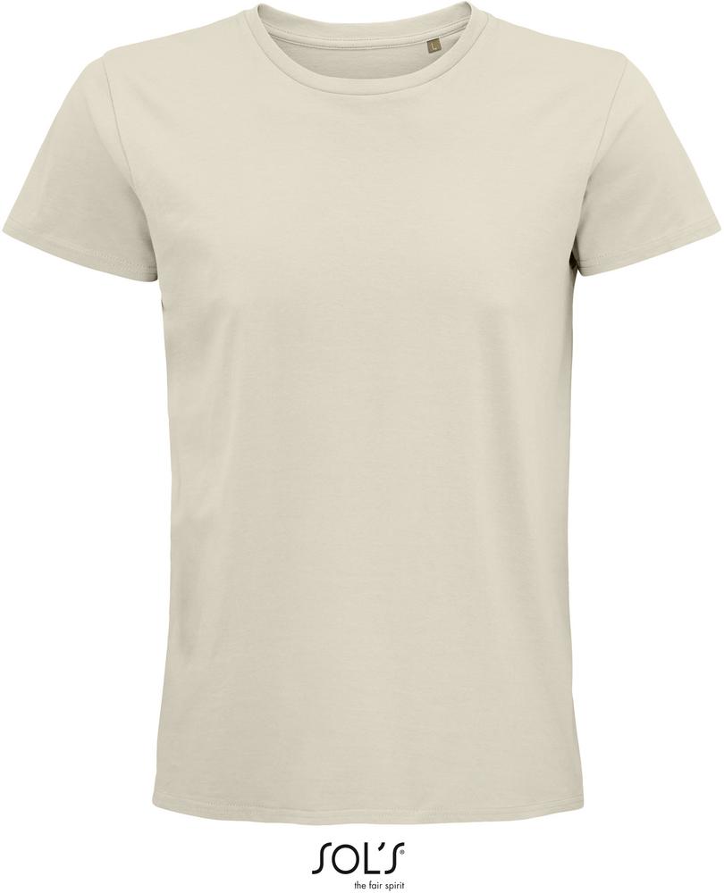 T-Shirt Pioneer Men Herren-Rundhals-T-Shirt Aus Jersey, Fitted in Farbe natural