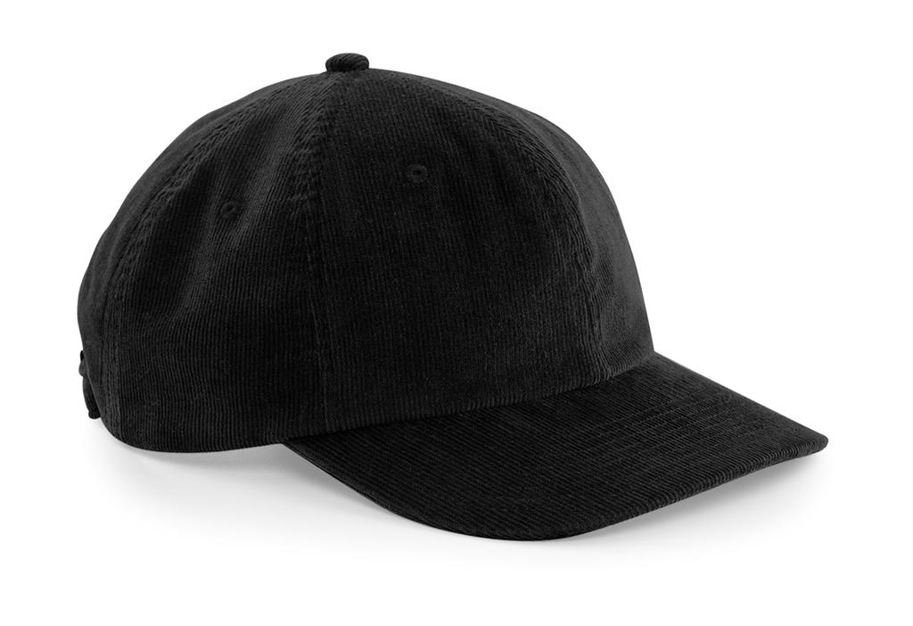  Heritage Cord Cap in Farbe Black