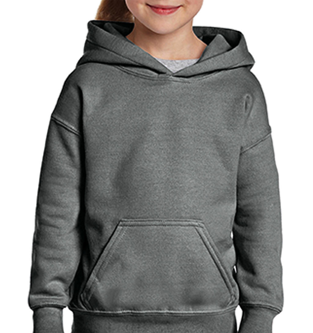  Heavy Blend Youth Hooded Sweat in Farbe Graphite Heather