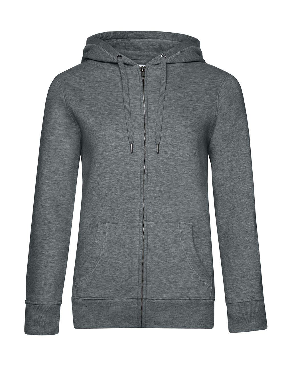 QUEEN Zipped Hood_? in Farbe Heather Mid Grey