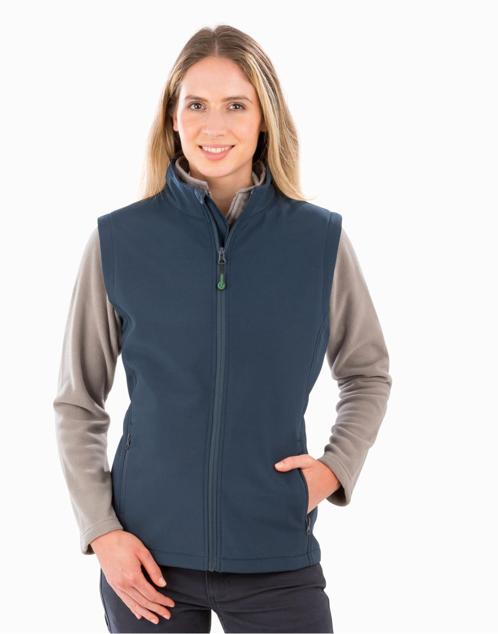  Womens Recycled 2-Layer Printable Softshell B/W in Farbe Black