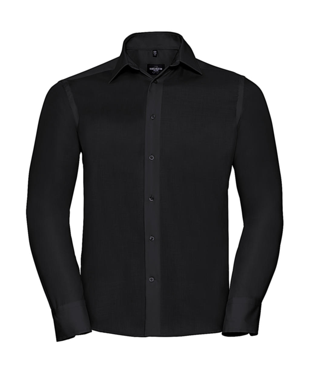  Tailored Ultimate Non-iron Shirt LS in Farbe Black