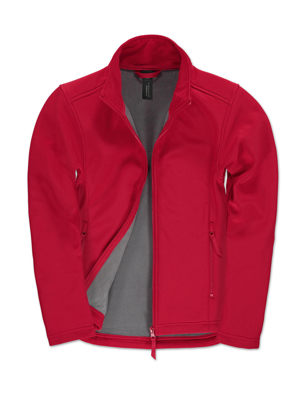  ID.701/women Softshell Jacket  in Farbe Red/Warm Grey