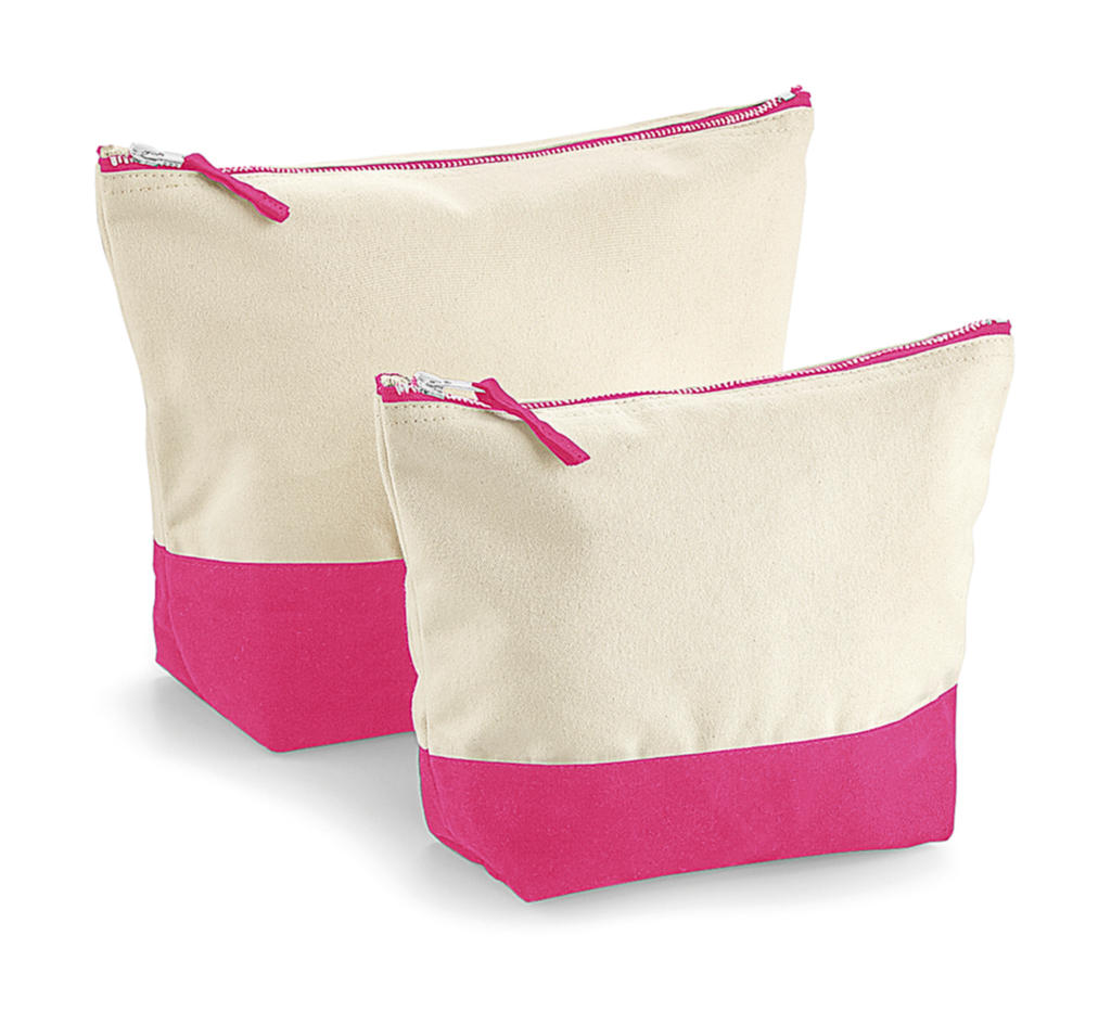  Dipped Base Canvas Accessory Bag in Farbe Natural/True Pink