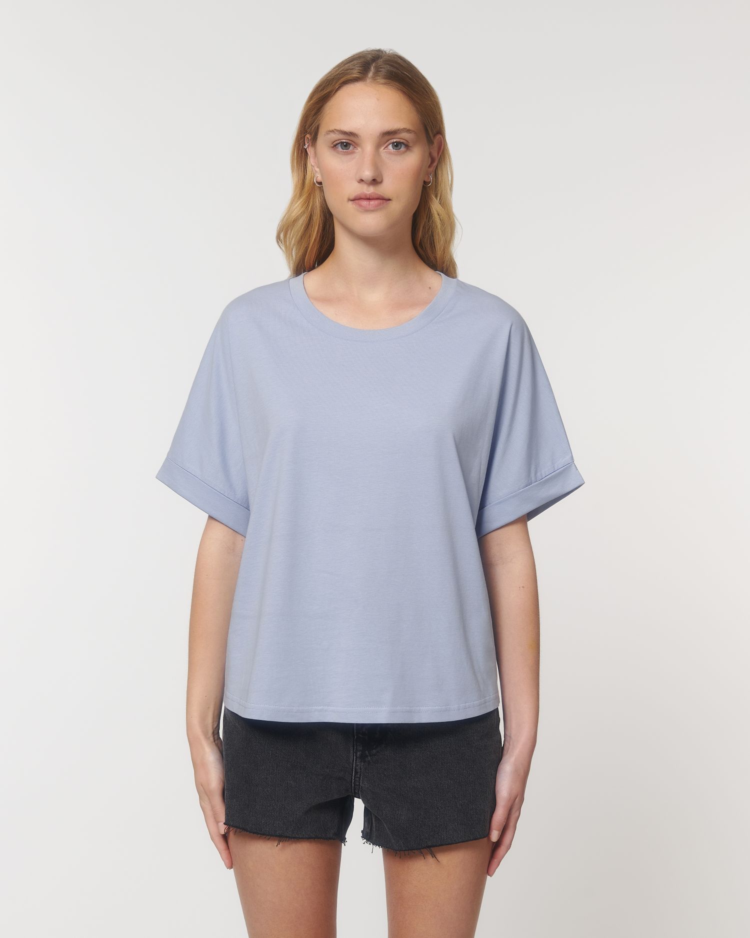 T-Shirt Stella Collider in Farbe Serene Blue