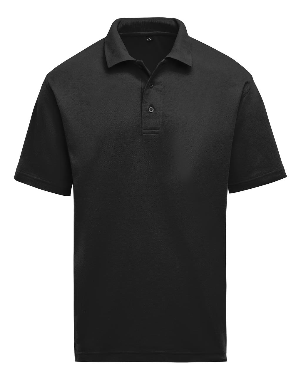  Unisex Polo in Farbe Black