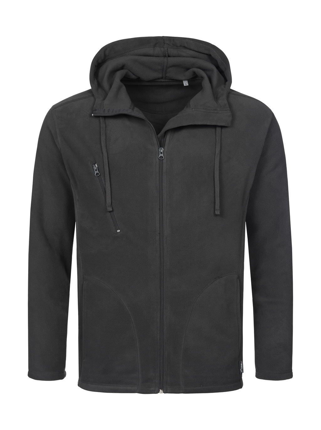  Hooded Fleece Jacket in Farbe Grey Steel