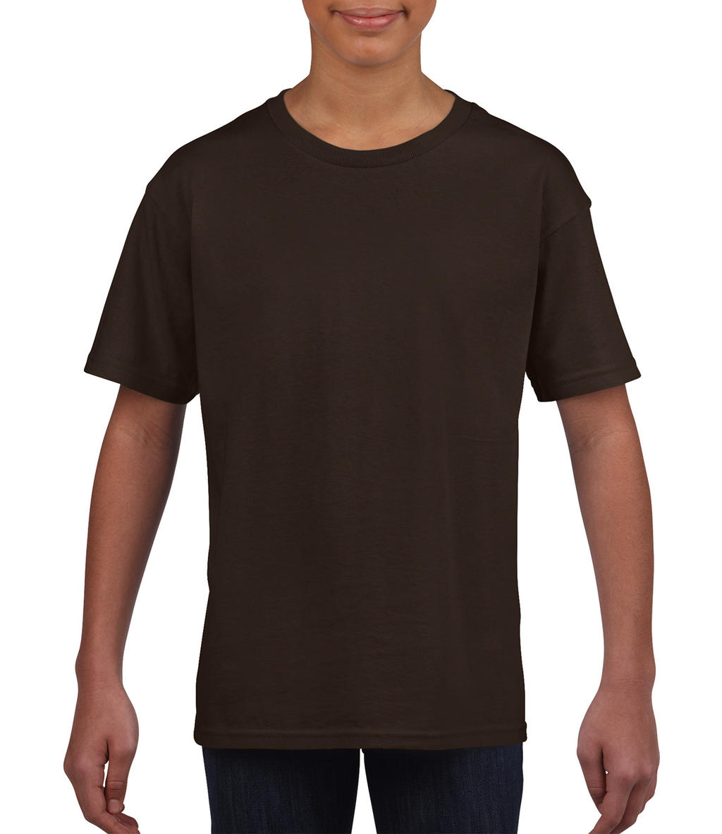  Softstyle? Youth T-Shirt in Farbe Dark Chocolate
