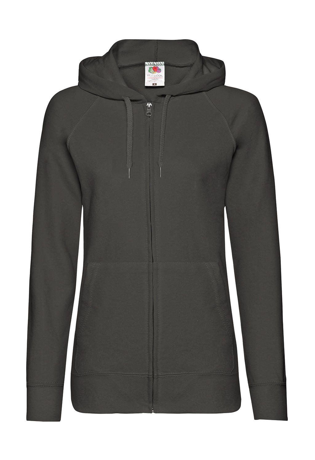  Ladies Lightweight Hooded Sweat Jacket in Farbe Light Graphite