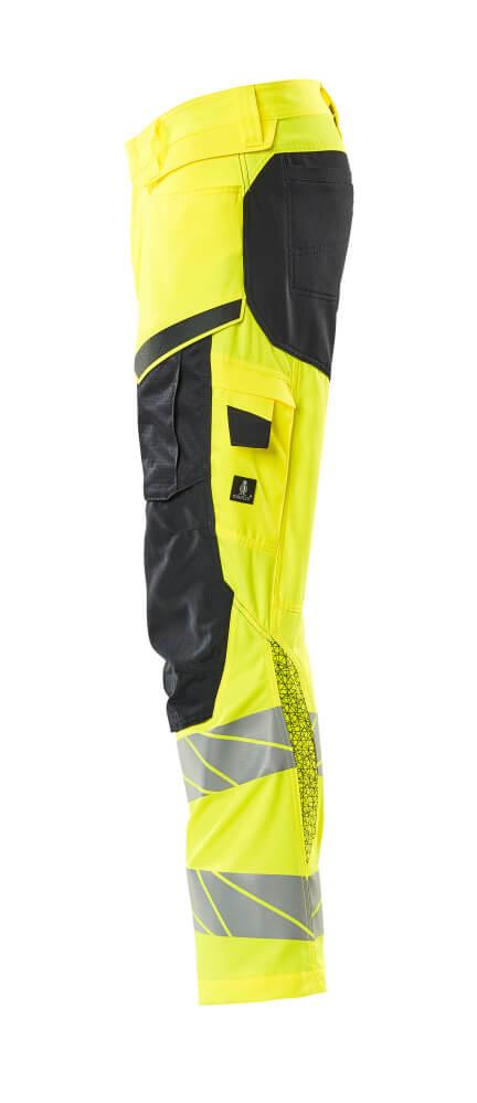 Hose mit Knietaschen ACCELERATE SAFE Hose mit Knietaschen in Farbe Hi-vis Gelb/Schwarzblau