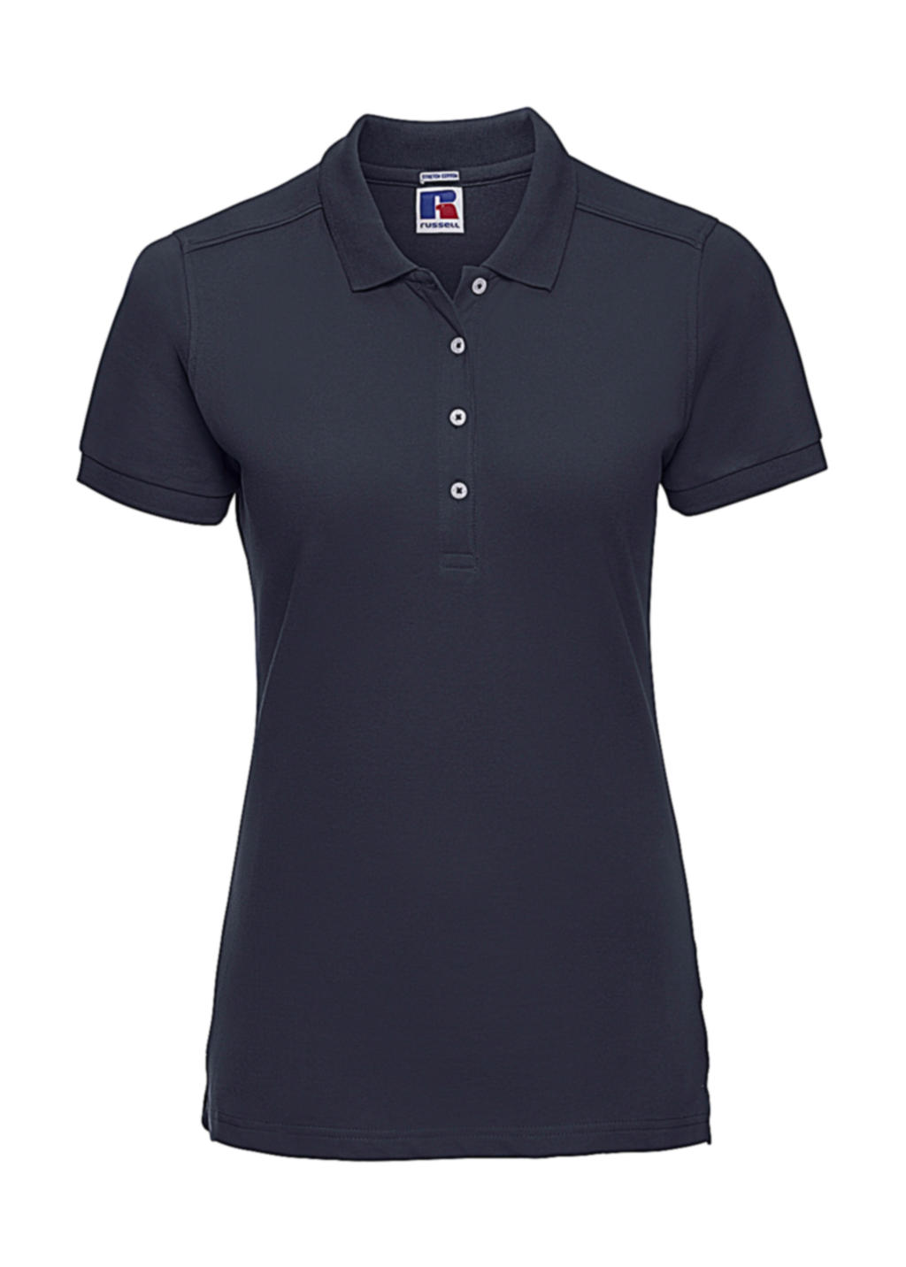  Ladies Fitted Stretch Polo in Farbe French Navy