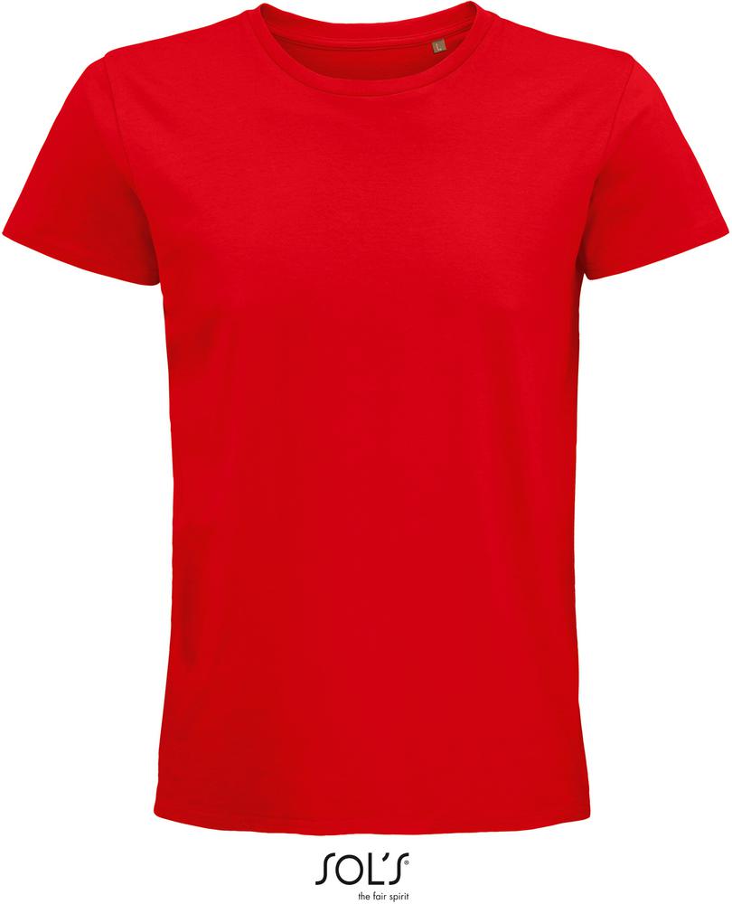 T-Shirt Pioneer Men Herren-Rundhals-T-Shirt Aus Jersey, Fitted in Farbe red