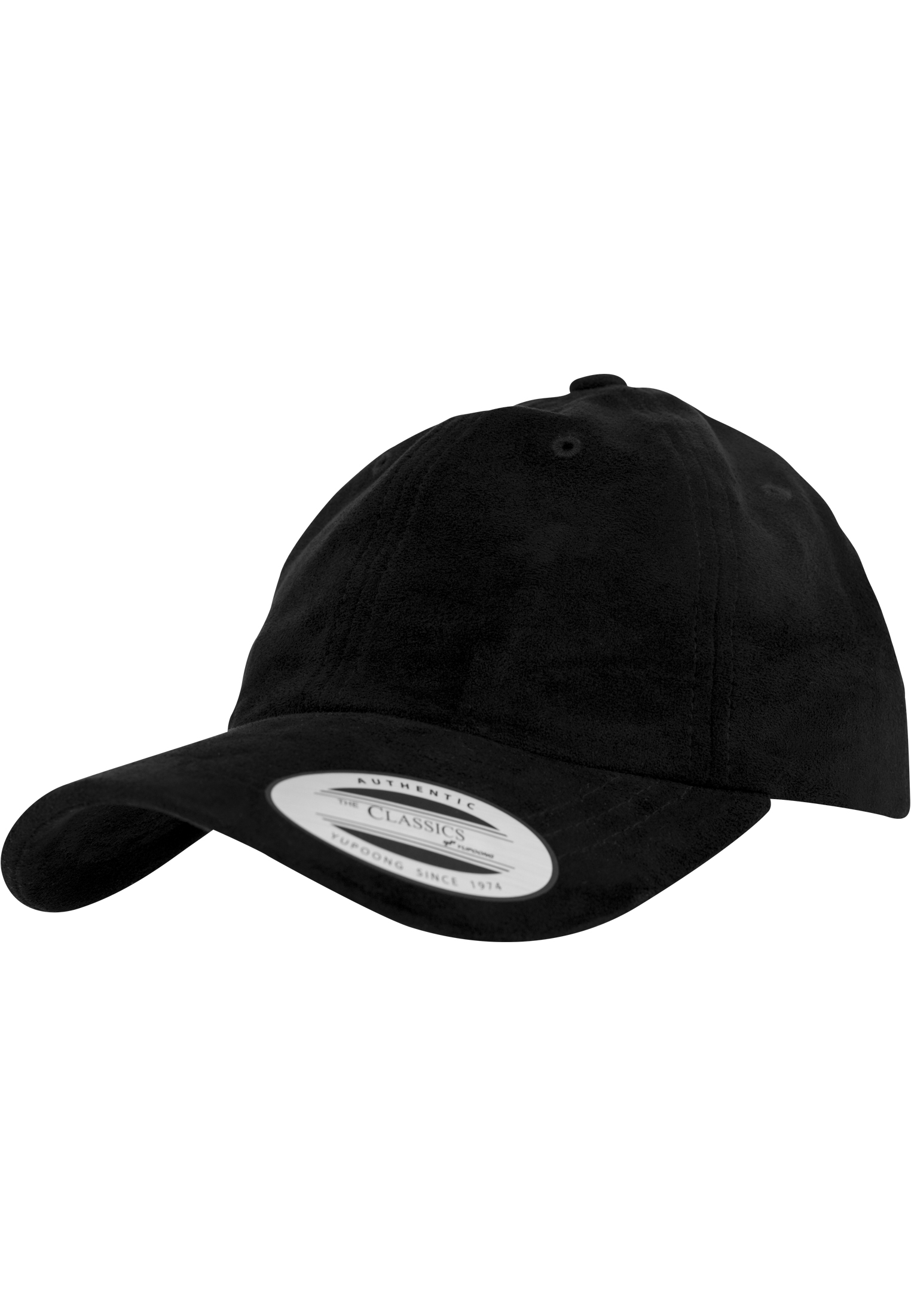 Dad Caps Low Profile Velours Cap in Farbe black