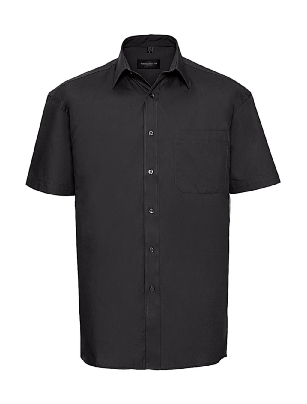  Cotton Poplin Shirt in Farbe Black