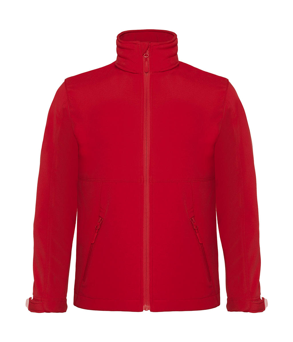  Hooded Softshell/kids in Farbe Red
