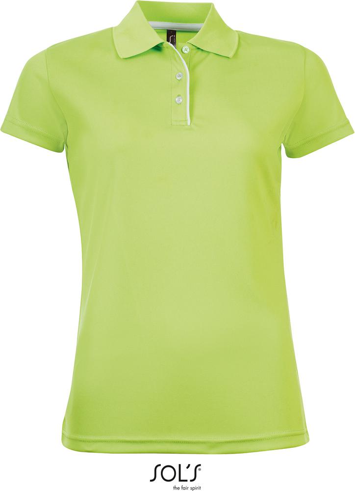 Poloshirt Performer Women Damen Sport Poloshirt Kurzarm in Farbe apple green