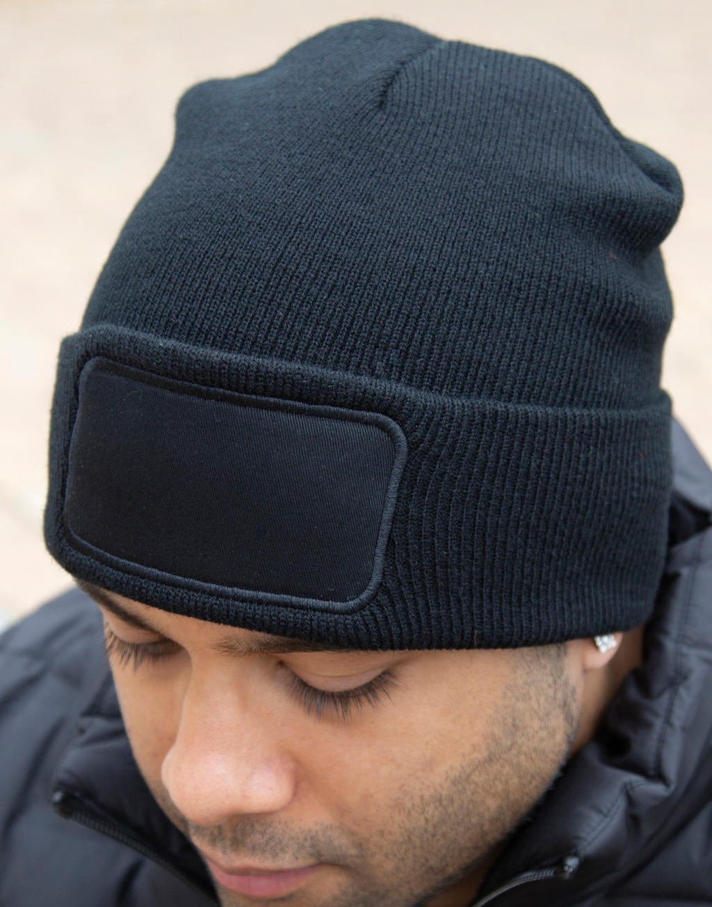  Double Knit Thinsulate? Printers Beanie in Farbe Black