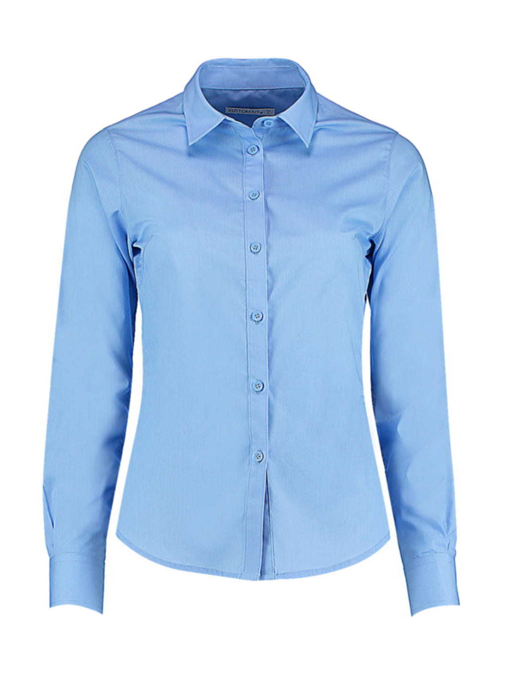  Womens Tailored Fit Poplin Shirt in Farbe Light Blue