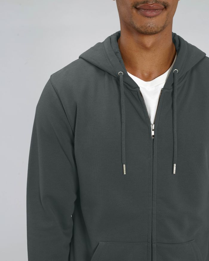 Zip-thru sweatshirts Connector in Farbe Anthracite