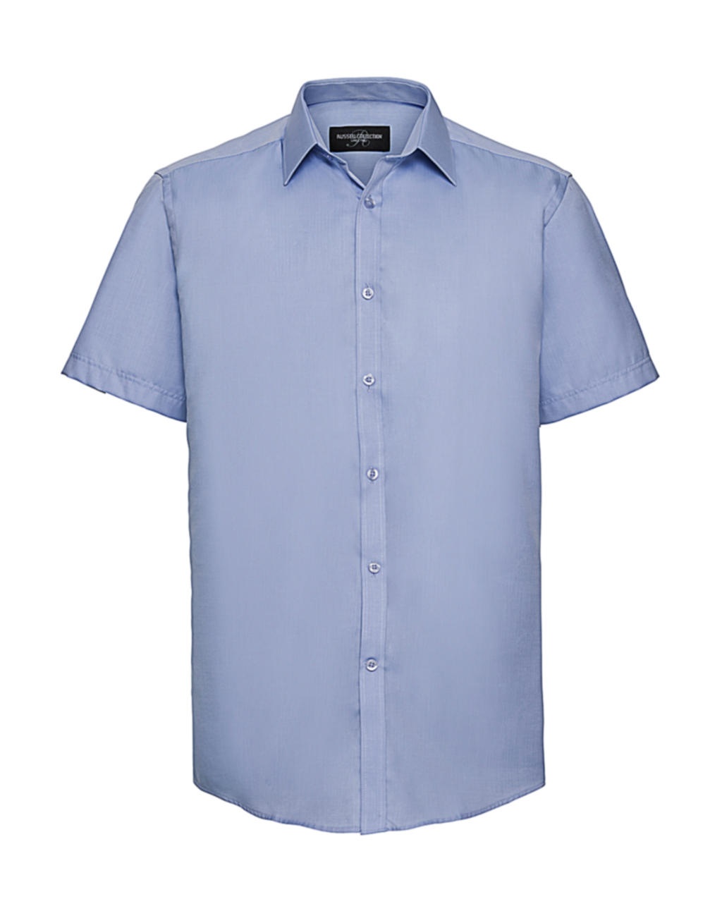  Mens Herringbone Shirt in Farbe Light Blue