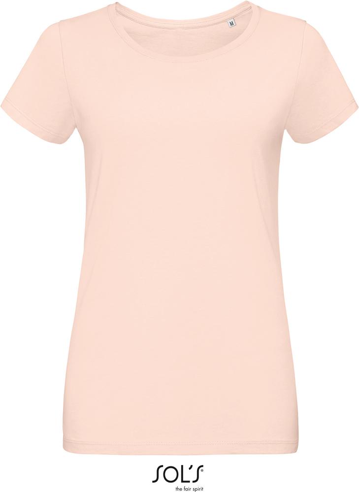 T-Shirt Martin Women Damen Rundhals-T-Shirt Fitted in Farbe creamy pink