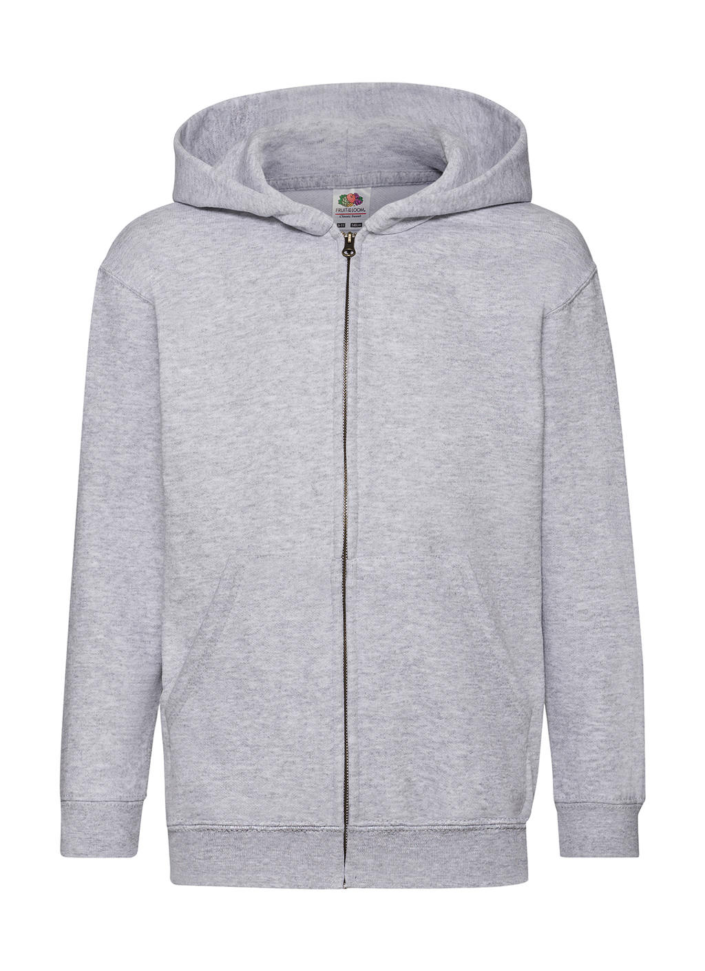  Kids Classic Hooded Sweat Jacket in Farbe Heather Grey