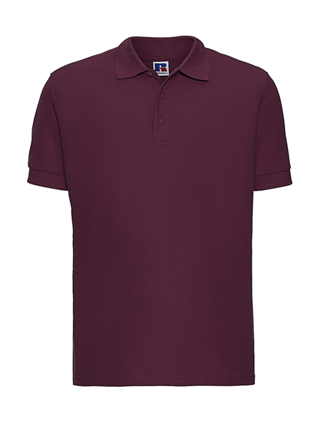  Mens Ultimate Cotton Polo in Farbe Burgundy