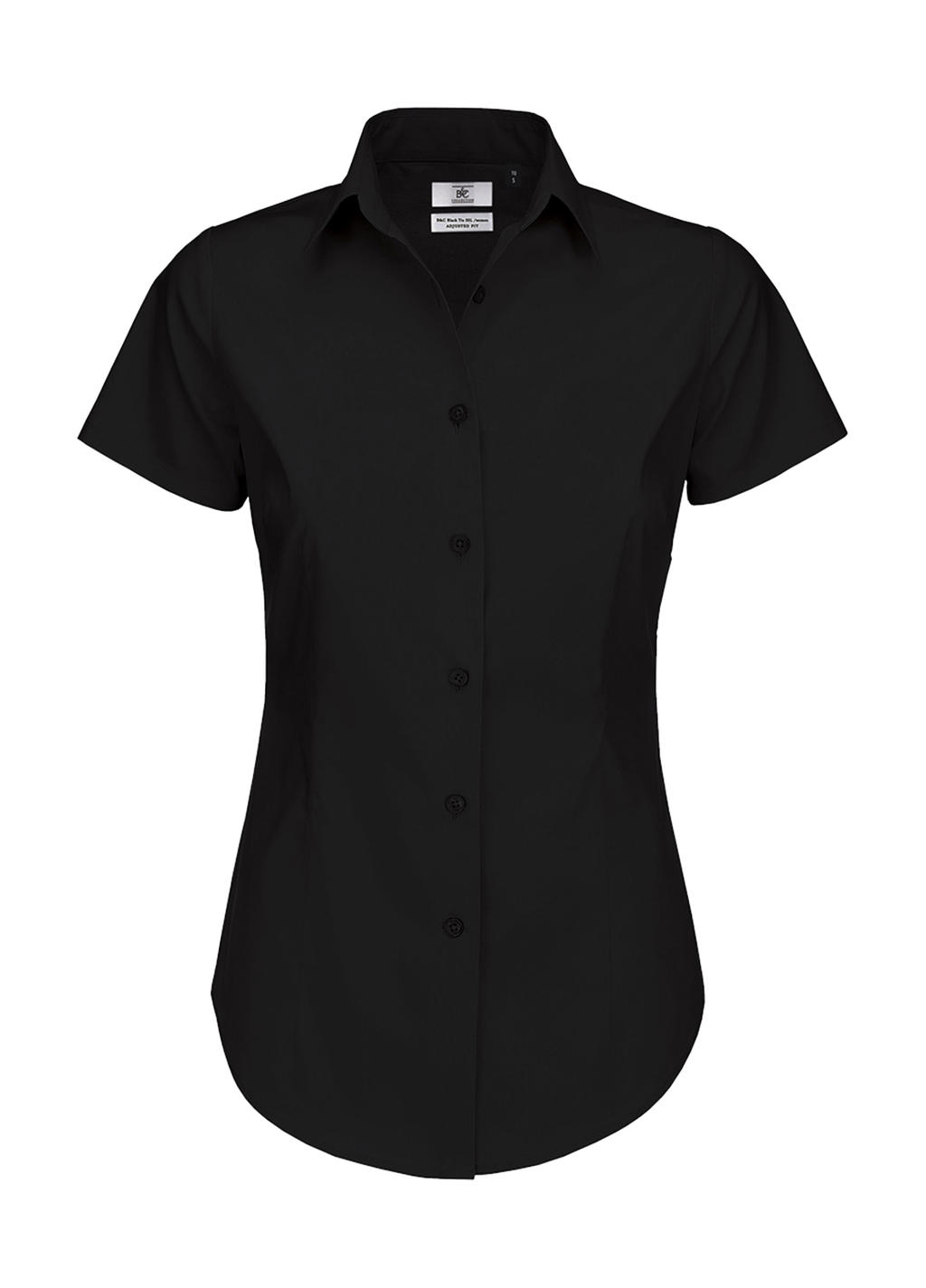  Black Tie SSL/women Poplin Shirt  in Farbe Black