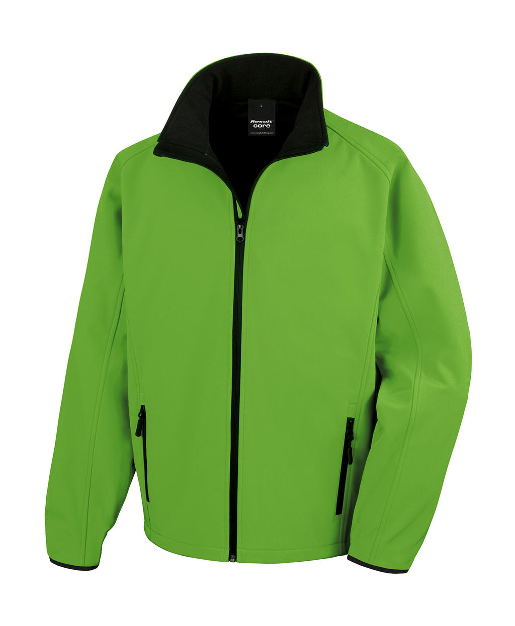  Printable Softshell Jacket in Farbe Vivid Green/Black
