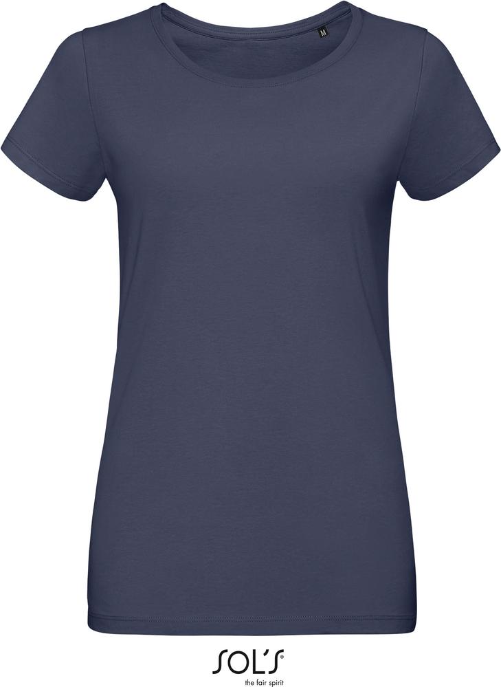 T-Shirt Martin Women Damen Rundhals-T-Shirt Fitted in Farbe mouse grey