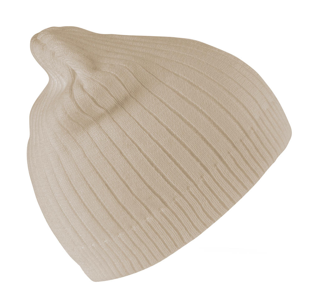  Delux Double Knit Cotton Beanie Hat in Farbe Cream