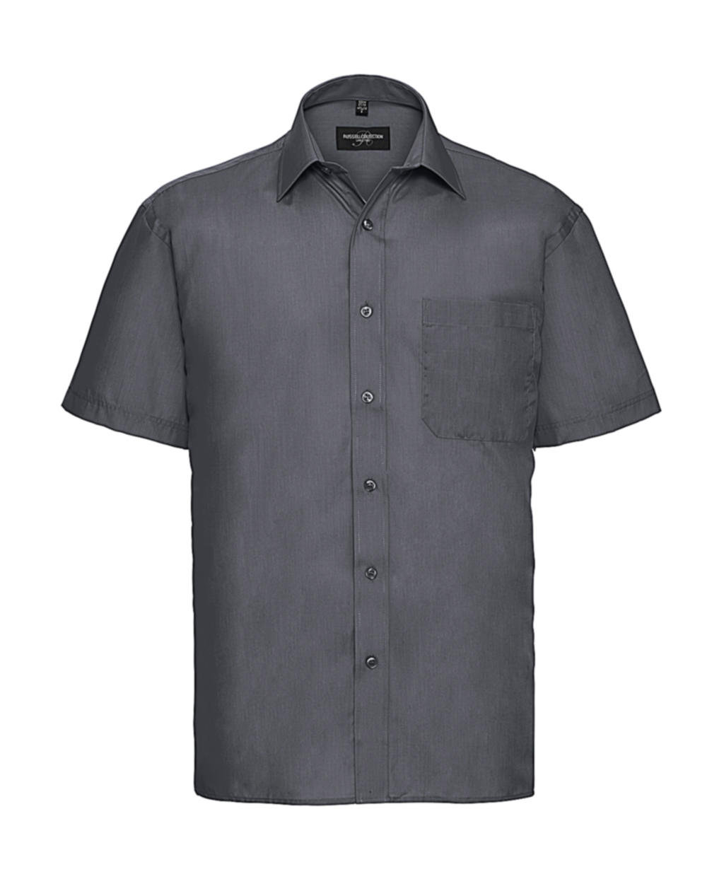  Poplin Shirt in Farbe Convoy Grey