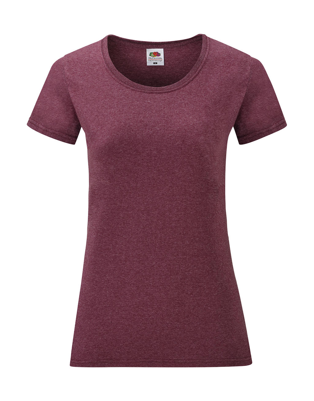  Ladies Valueweight T in Farbe Heather Burgundy
