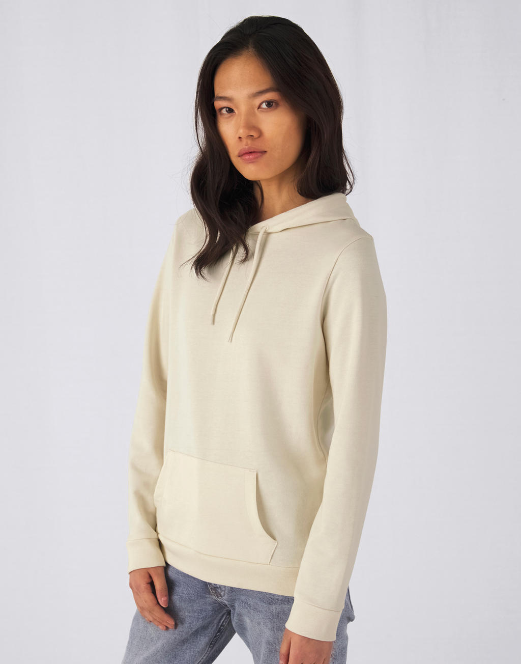  #Hoodie /women French Terry in Farbe White
