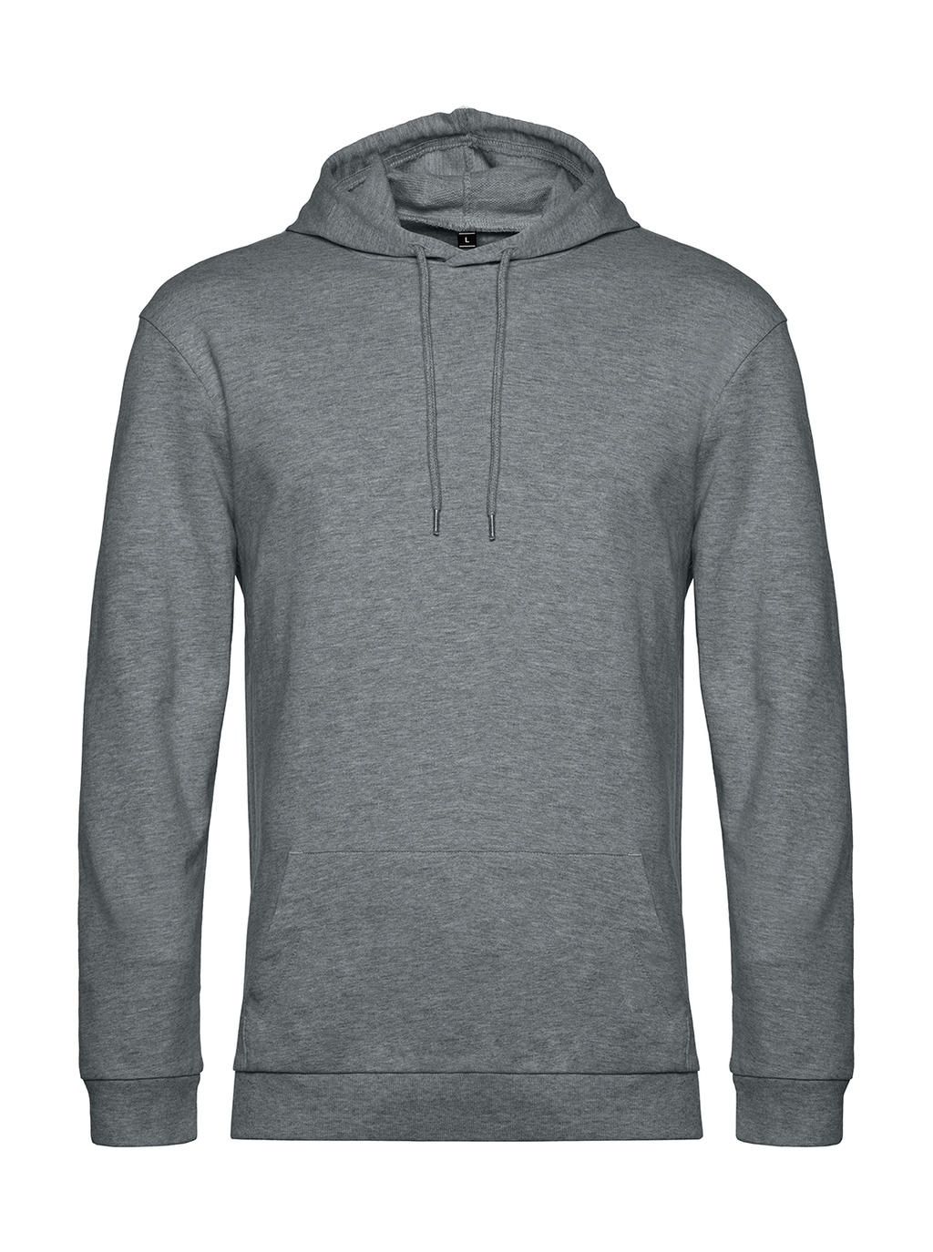  #Hoodie French Terry in Farbe Heather Mid Grey