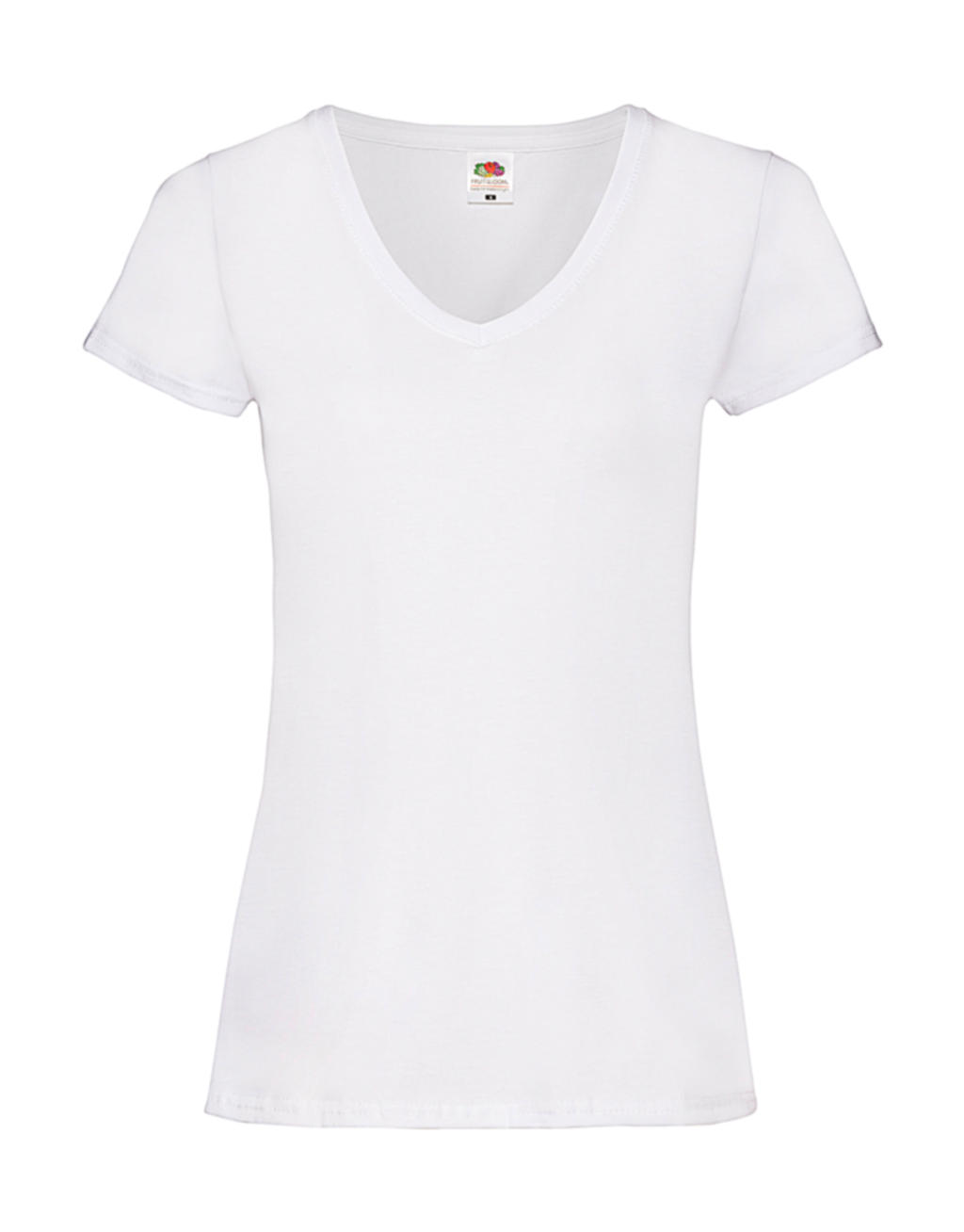  Ladies Valueweight V-Neck T in Farbe White