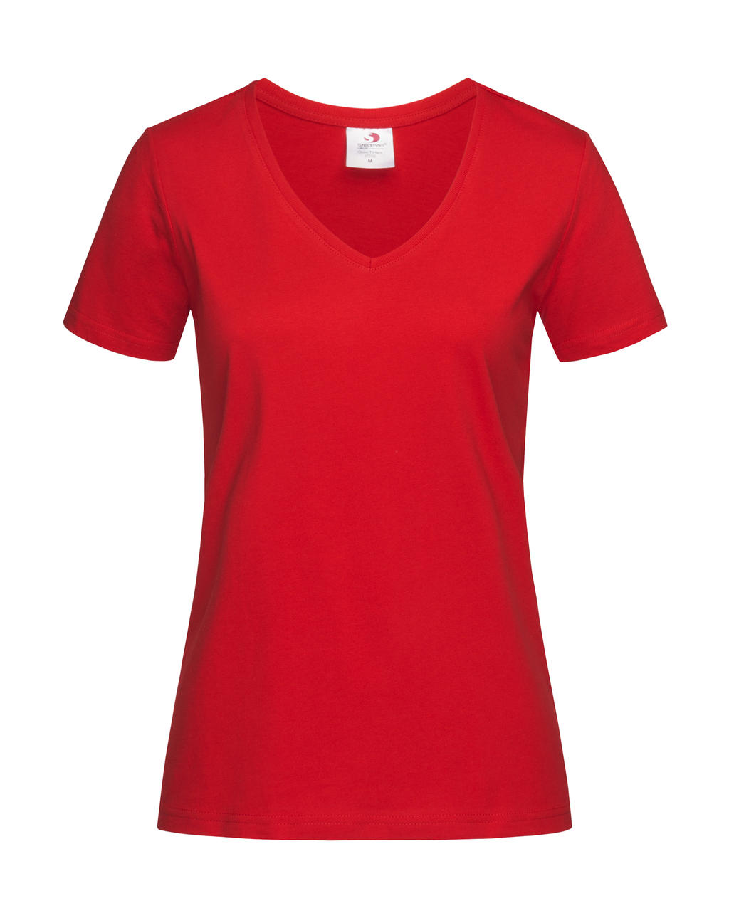  Classic-T V-Neck Women in Farbe Scarlet Red