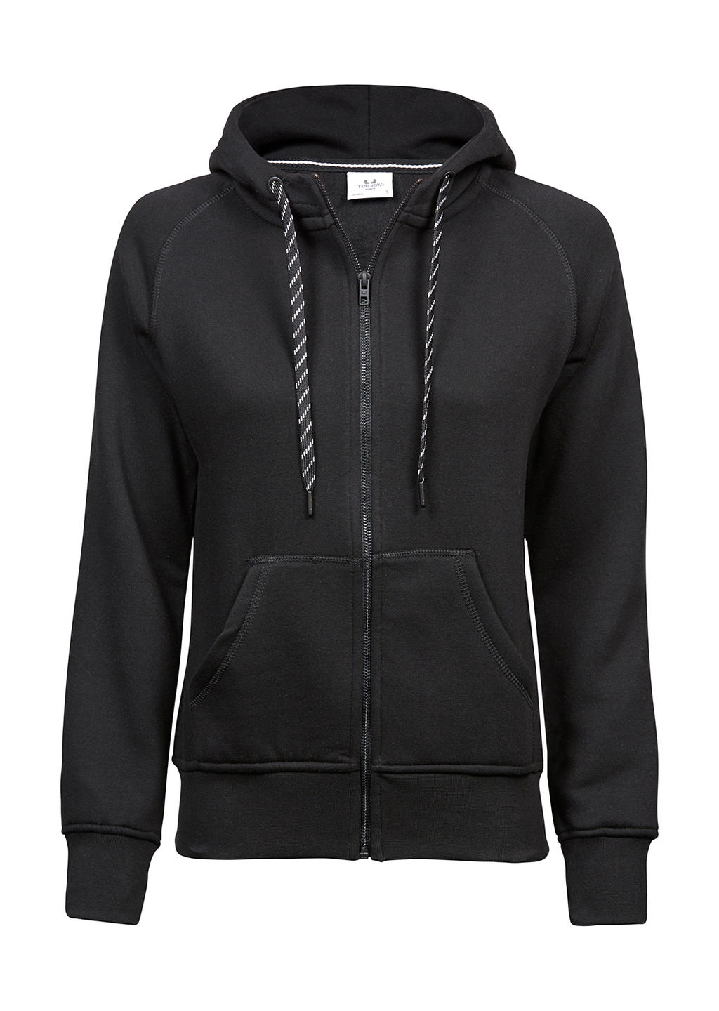  Ladies Fashion Full Zip Hood in Farbe Black