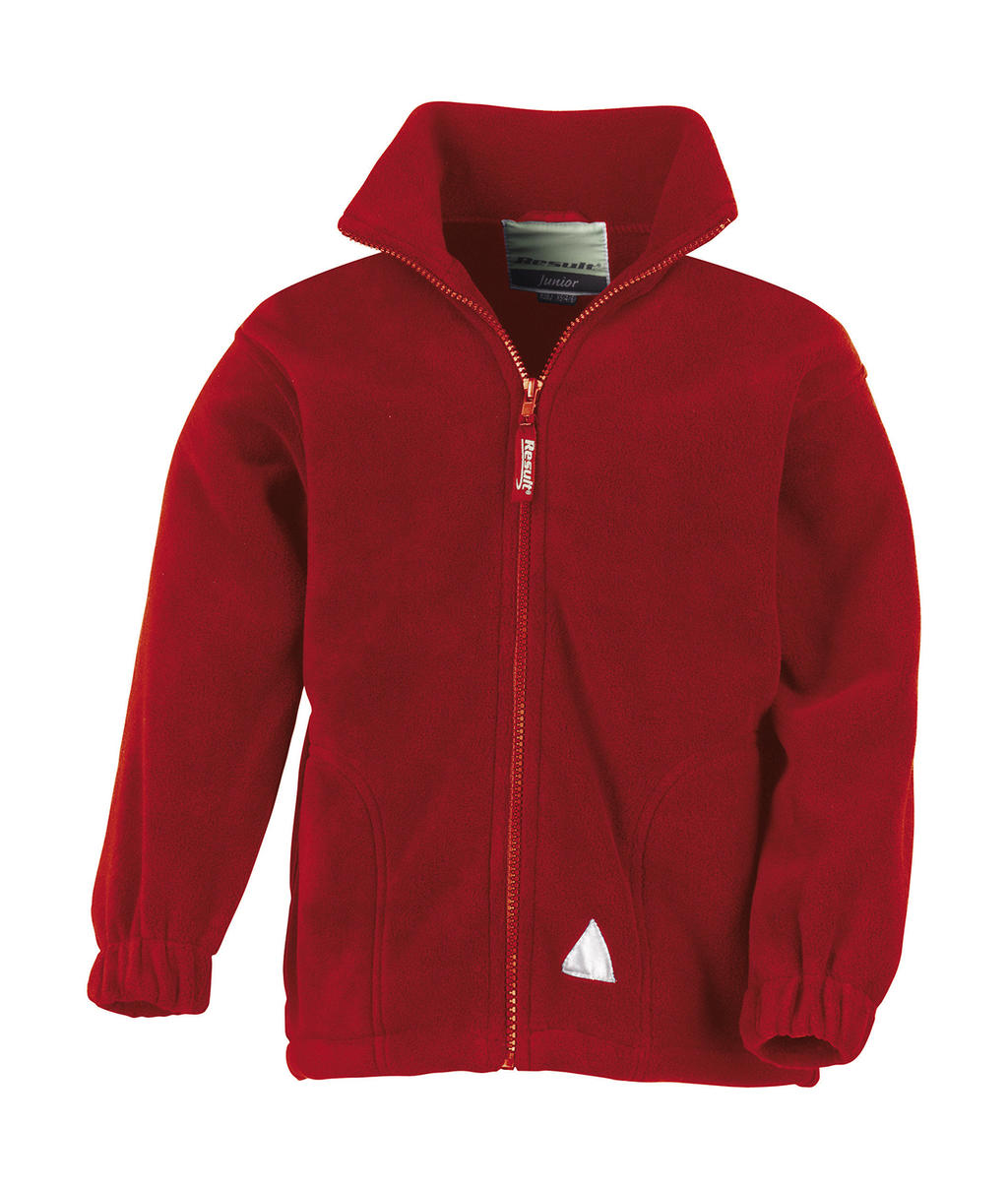  Kids Fleece Jacket in Farbe Red