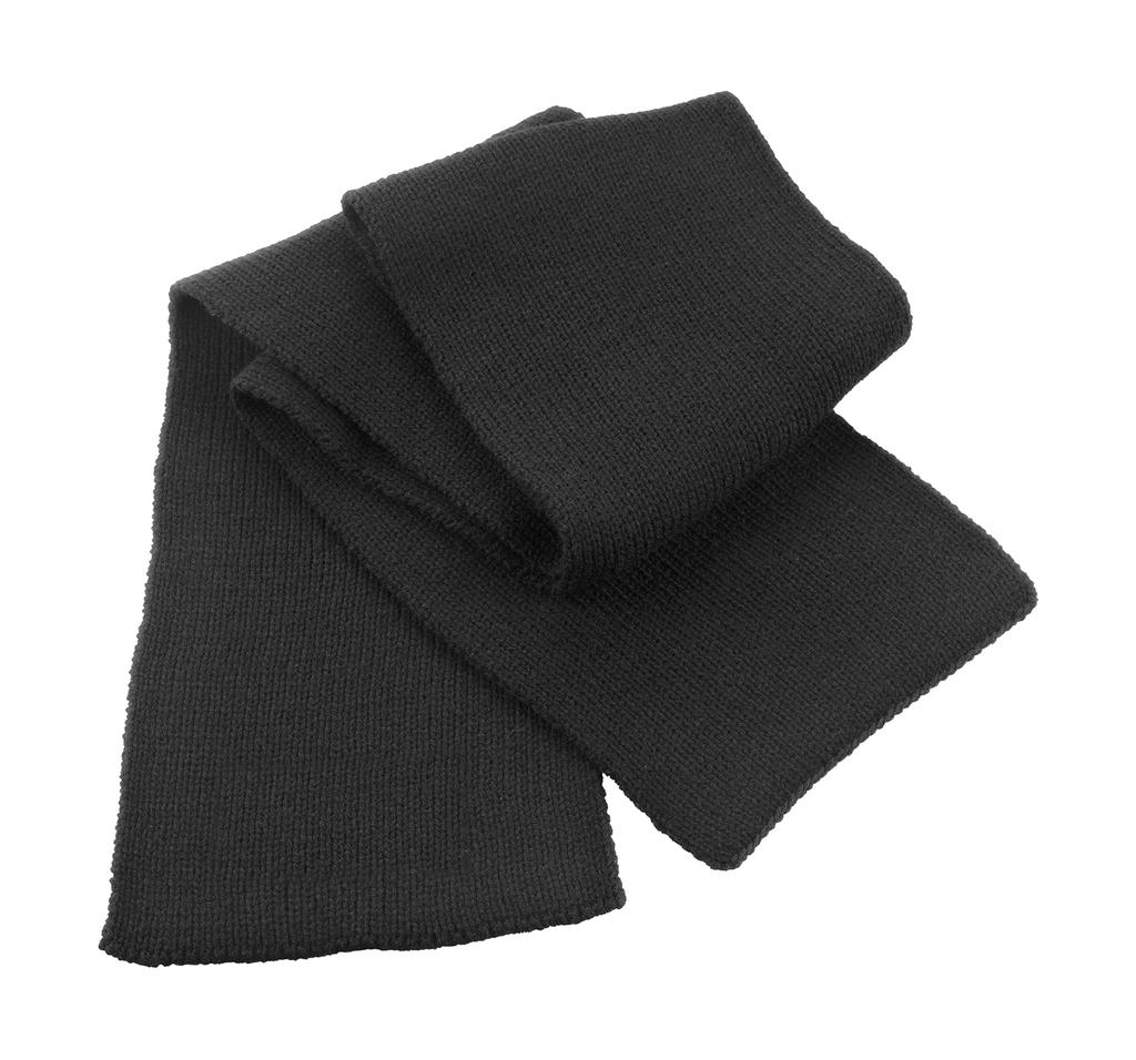  Classic Heavy Knit Scarf in Farbe Black