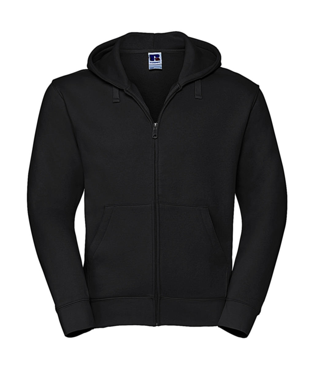  Mens Authentic Zipped Hood in Farbe Black