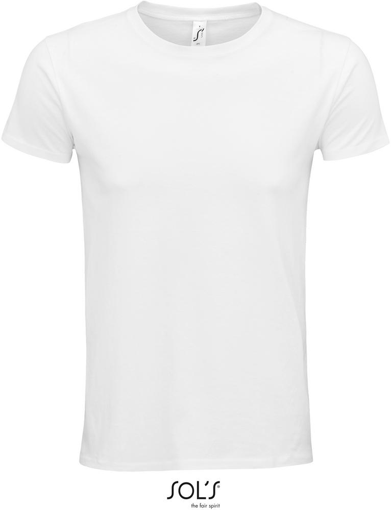 T-Shirt Epic Rundhals-T-Shirt Unisex Aus Jersey, Fitted in Farbe white