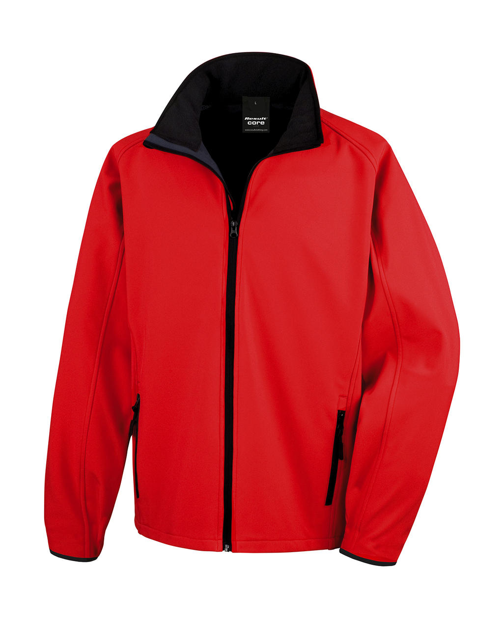  Printable Softshell Jacket in Farbe Red/Black