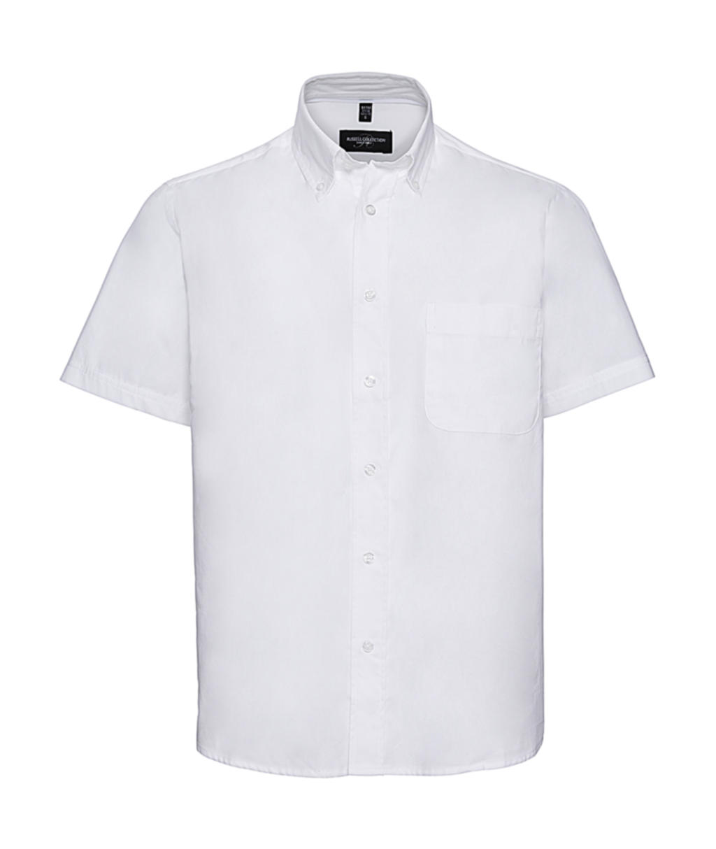  Short Sleeve Classic Twill Shirt in Farbe White