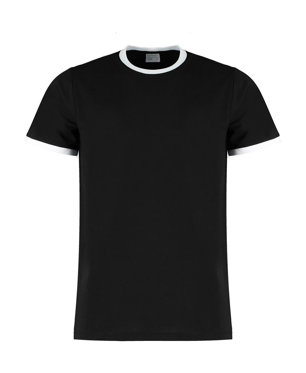  Fashion Fit Ringer Tee in Farbe Black/White