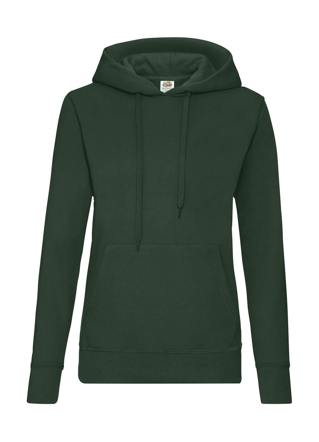  Ladies Classic Hooded Sweat in Farbe Bottle Green